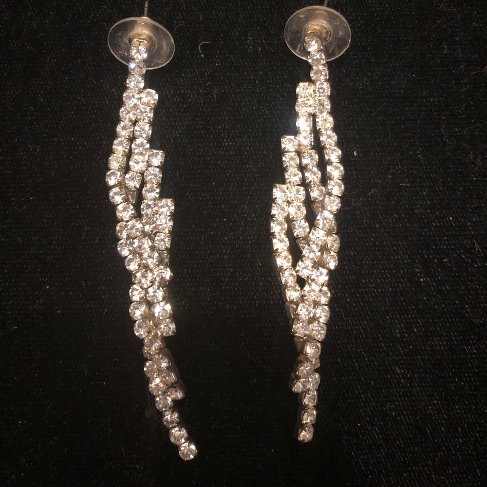 Rhinestones Earnings (Costume Jewelry)